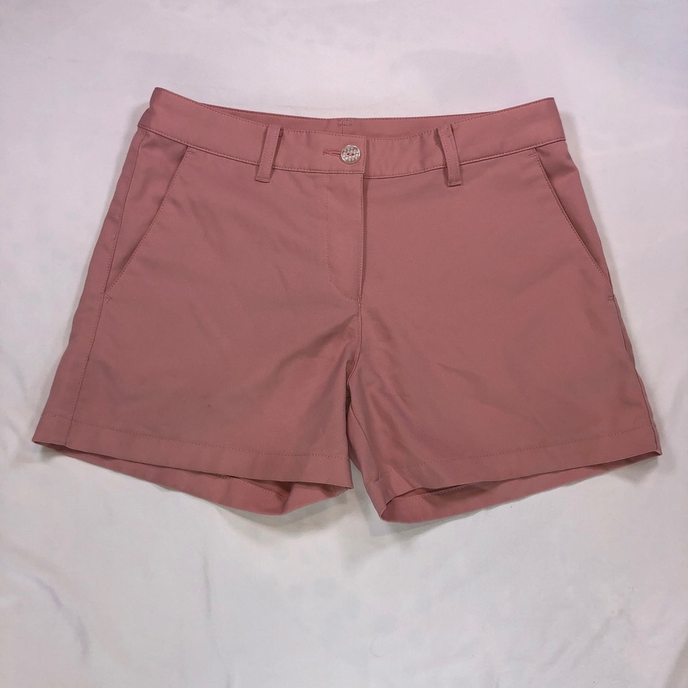 Puma Girls Pink Golf Shorts Size Large 12 Dusty Rose Athletic Activewear